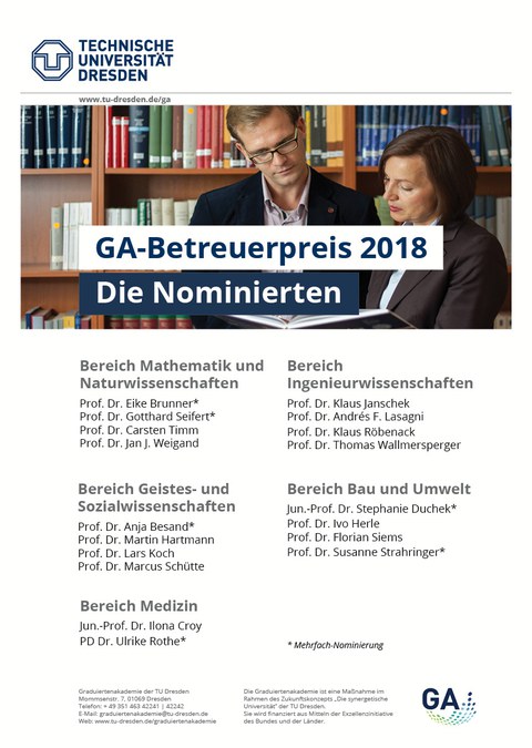 GA-Betreuerpreis 2018