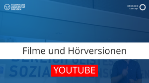 Hinweis auf barrierefreie Filme und Hörversionen.