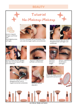 Themenseite Beauty von Maria, Nadja und Salam mit MakeUp-Tutorial