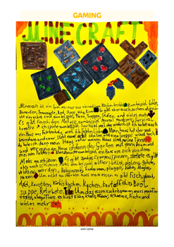 Themenseite Gaming von Lena zu Minecraft
