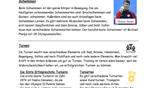 Themenseite Sport 1 von Lina, Isabell, Polina, Nathalie zu Leichtathletik, Schwimmen und Turnen