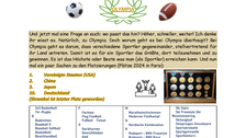 Themenseite Sport 2 von Lina, Isabell, Polina, Nathalie zu Badminton und Olympia