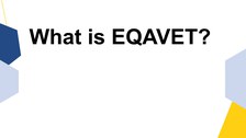 What is EQAVET?