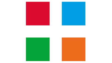 vier farbige Quadrate