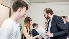 Siegerehrung mit Herrn Piwarz
