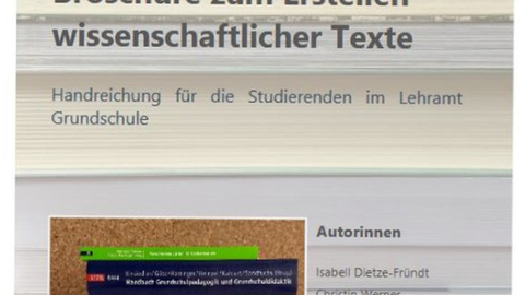 Broschüre wissenschaftliche Texte