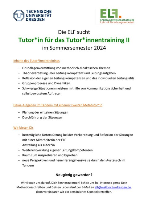 Stellenausschreibung TT2