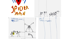 Themenseite Andere Welten von Herrmann mit Illustrationen zu Spidermann