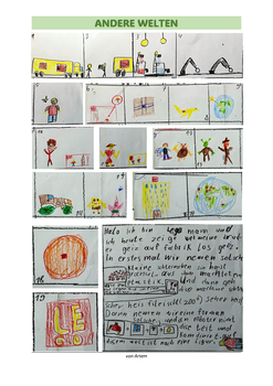 Themenseite Andere Welten von Artem mit Legoman-Comic