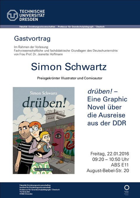 Aushang Gastvortrag Simon Schwartz