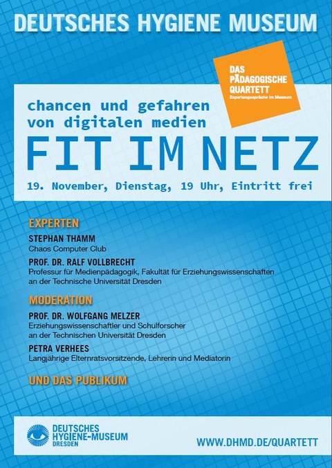 Plakat Pädagogisches Quartett Inklusion Fit im Netz