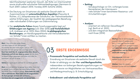 Auf dem Bild ist ein Forschungsprojekt zum Thema pädagogische Beziehungen dargestellt. 