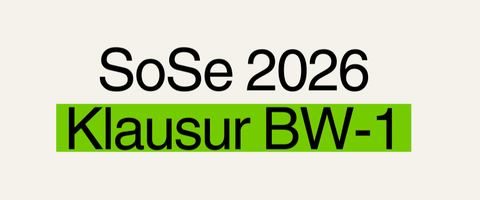 Klausur im Sommer 2026