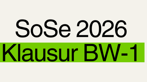 Klausur im Sommer 2026