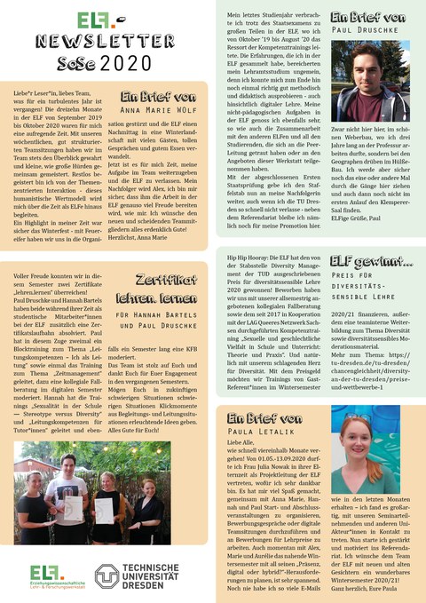 ELF Newsletter SoSe 2020