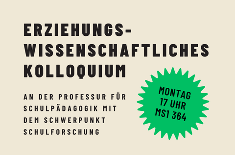Kolloquium im Sommer