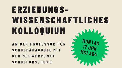 Kolloquium im Sommer