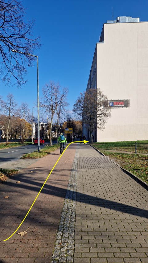 Münchner Straße 1 aus Richtung Nürnberger Straße