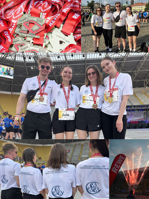 Auf dem Bild sind Impressionen der Rewe Team Challange 2026 zu sehen.