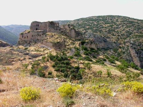 Zustand der Ruine von Gaston (Baghras) heute