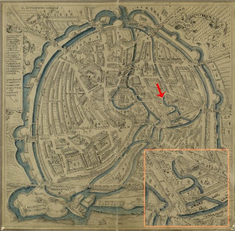 Stadtplan von Braunschweig aus dem Jahr 1606
