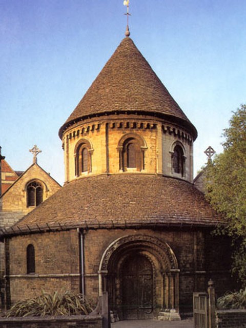 Cambridge, Heilig-Grab-Kirche, das vermutliche Vorbild der Templerkirche