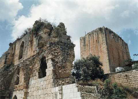 Safitha, Hof und Bergfried