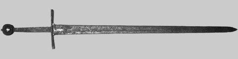 Das in der Themse gefundene Schwert (Gesamtlänge 114,3 cm) wird aufgrund des Kreuzes im Knauf heute vielfach als "Templerschwert" bezeichnet und ist im Museum of London ausgestellt.