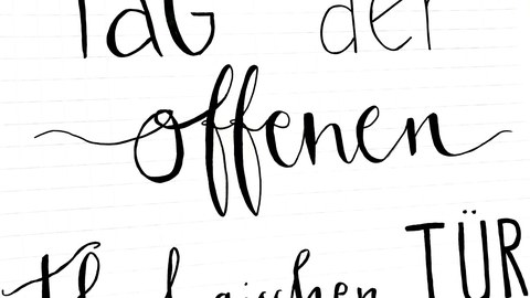 Werbung zum Tag der offenen theologischen Tür