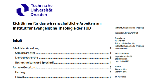 Screenshot Richtlinien