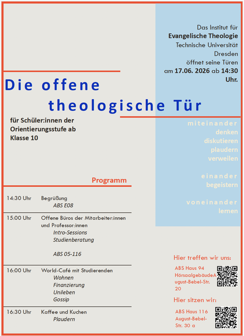Flyer zur Studierendenwerbung