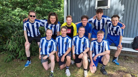 The department's football team 