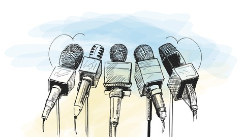 Mikrofone als Symbolbild für Journalismus