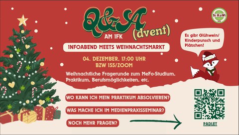 Einladung zum Q&A(dvent) am 4.12.25 von SíKoWi