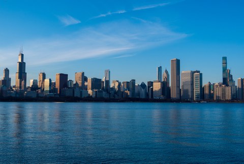 Die Skyline einer Großstadt