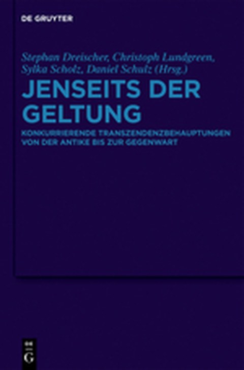 Buchcover zum Sammelband "Jenseits der Geltung", Berlin 2013.