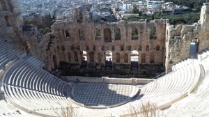 Foto eines antiken Theaters in Athen