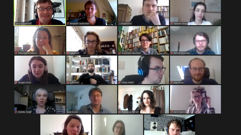 Screenshot of the Zoom call with all workshop participants