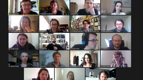 Screenshot of the Zoom call with all workshop participants