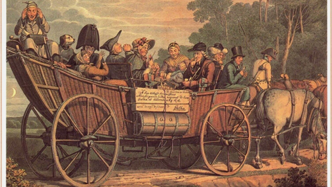 Postwagen Gotha 18. Jahrhundert