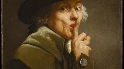 Joseph Ducreux, Le Silence, 1790 (Nationalmuseum Sweden)