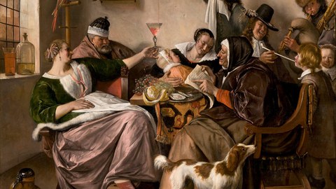 Jan Steen, The way you hear it, is the way you sing it, 1668 (Royal Picture Gallery Mauritshuis, The Hague)