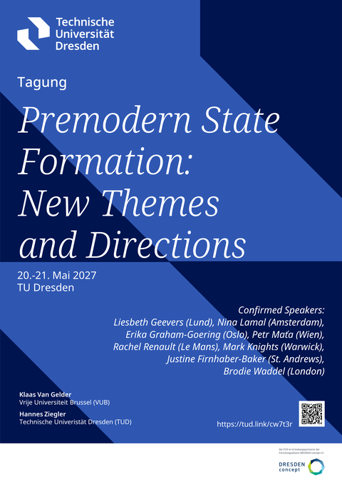 Das Poster der Tagung "Premodern State Formation: New Themes and Directions"