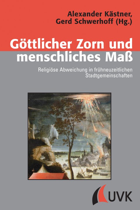 Zu sehen ist das Cover des Buches, auf dem ein Gemälde mit einer Darstellung des göttlichen Zorns abgebildet ist.