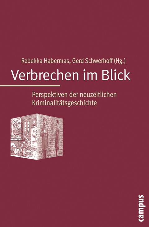 Zu sehen ist das Cover des Buches mit dem Titel: "Verbrechen im Blick".