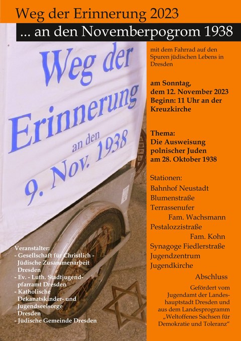 Plakat Weg der Erinnerung