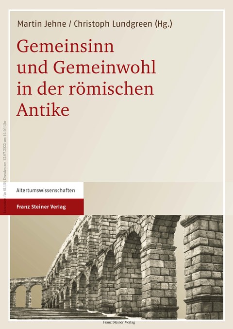 Cover des Buches Gemeinsinn und Gemeinwohl