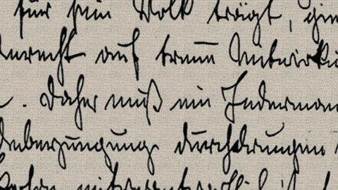 Ausschnitt einer Handschrift von Wilhelm II.
