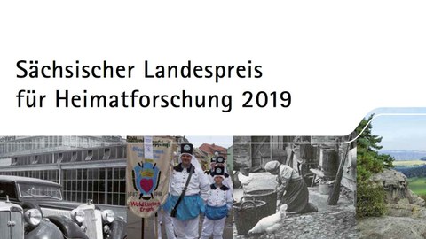 Ausschnitt Plakat zur Ausschreibung des Sächsischen Sächsischer Landespreises für Heimatforschung 2019