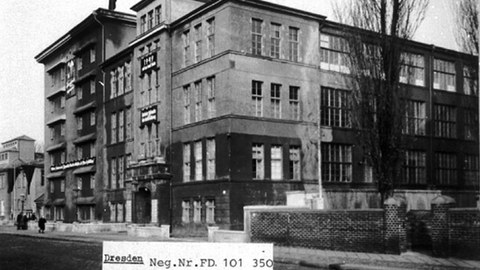 Historische Ansicht der Goehlewerke Dresden